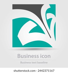 Icono de negocios de color vectorial diseñado originalmente