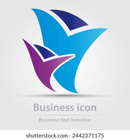 Originally designed vector  color business icon