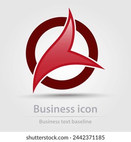 Icono de negocios de color vectorial diseñado originalmente