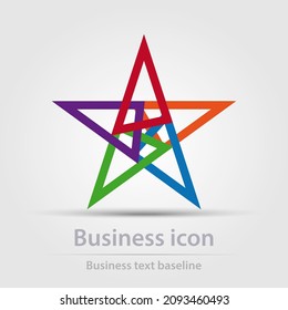 Originally designed vector color modern and trendy business icon