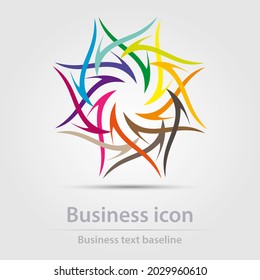 Originally designed vector colorful business icon