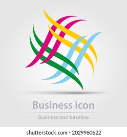 Originally designed vector colorful business icon