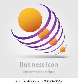 Originally designed vector colorful business icon