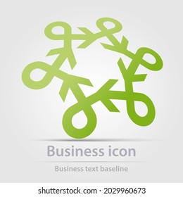 Icono de negocio colorido vectorial diseñado originalmente
