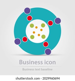 Originally designed vector colorful business icon