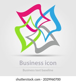 Originally designed vector colorful business icon