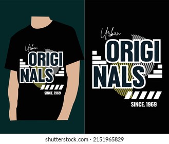 Originals typography design tshirt print vector illustration 
