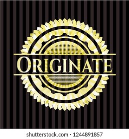 Originate gold emblem