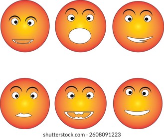  Originated from emoticons looking on the Face