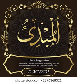 The Originator. The Initiator. The One Who Starts Everything, the One Who
Started Creation, the One Who Started Time.