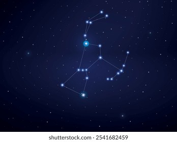 Sternbild Orion am Nachthimmel