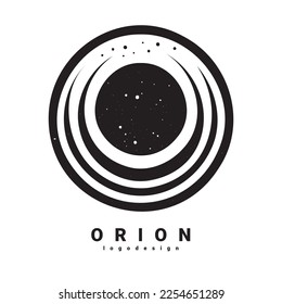 Orion Logo Design, Icon Design, Black and White
