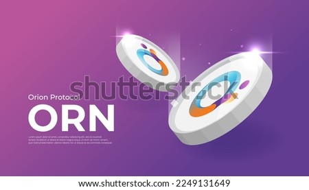 Orion Protocol (ORN) coin cryptocurrency concept banner.