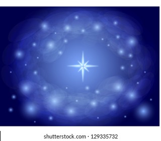 Orion  Star Space Background. Galaxy Poster. 