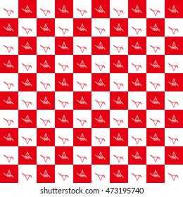 orizuru red and white
