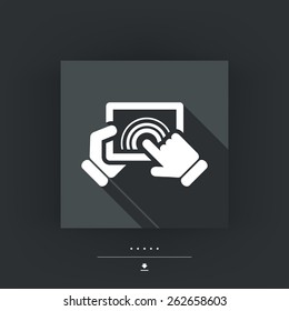 Orizzontal tablet touch