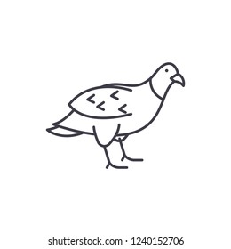 Orlan line icon concept. Orlan vector linear illustration, symbol, sign