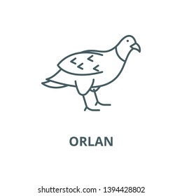 Orlan vector line icon, linear concept, outline sign, symbol