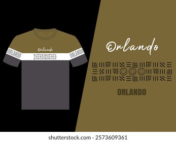 Orlando Abstract T-Shirt Print Design 