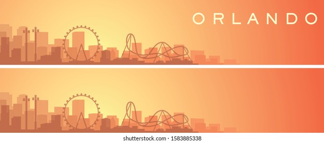 Orlando Beautiful Skyline Scenery Banner