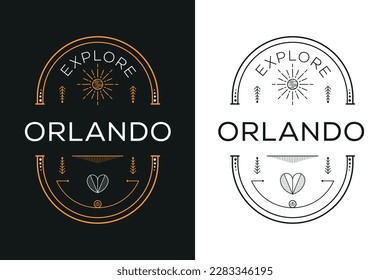 Orlando City Design, Vector illustration.