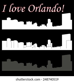 Orlando, Florida (city silhouette)