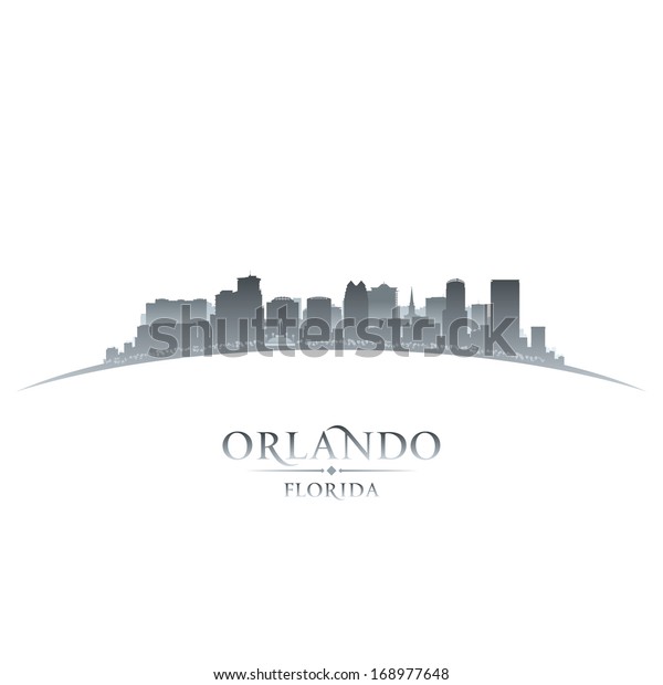 Orlando Florida City Skyline Silhouette Vector Stock Vector (Royalty ...