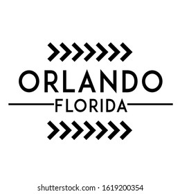 orlando florida slogan t shirt design illustrator