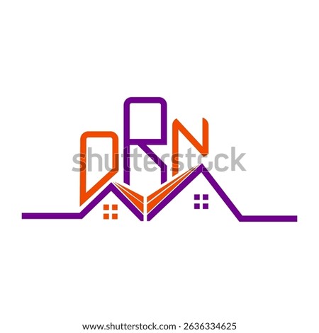 ORN Real State logo design, ORN simple and modern logo. ORN luxurious alphabet design  