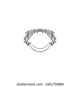 ornament abstact simple icon logo vector