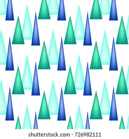 ornament of abstract christmas trees, vector illustration