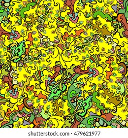 ornament, abstract, oriental, background, vector, pattern