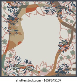 ornament with abstract pattern for scaf design
