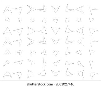 ornament arrow direction sign board hook curved arrow square spin rotate icon reload round on white isolated background