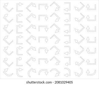 ornament arrow direction sign board hook curved arrow square spin rotate icon reload round on white isolated background