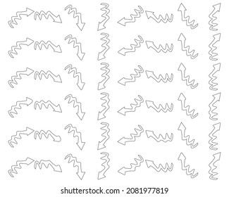 ornament arrow direction sign board hook curved arrow square spin rotate icon reload round on white isolated background