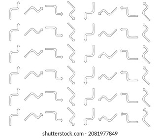 ornament arrow direction sign board hook curved arrow square spin rotate icon reload round on white isolated background