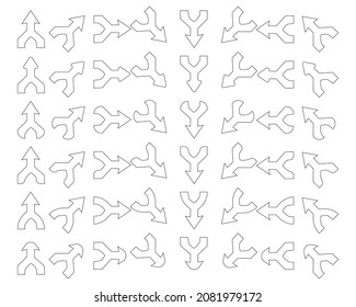 ornament arrow direction sign board hook curved arrow square spin rotate icon reload round on white isolated background