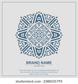 ornament art logo design template