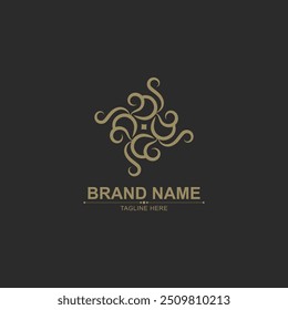 ornament art logo design template