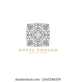 ornament art logo design template