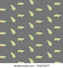 ornament with avocado, vector illustration