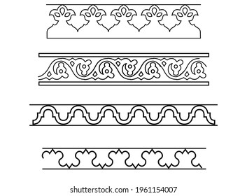 ornament azerbaijan ancient pattern design vector baku