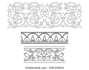 ornament azerbaijan ancient pattern design vector baku