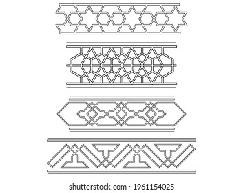 ornament azerbaijan ancient pattern design vector baku