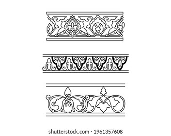 ornament azerbaijan ancient pattern design vector baku