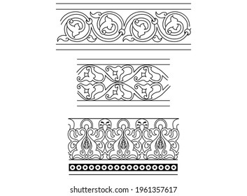 ornament azerbaijan ancient pattern design vector baku