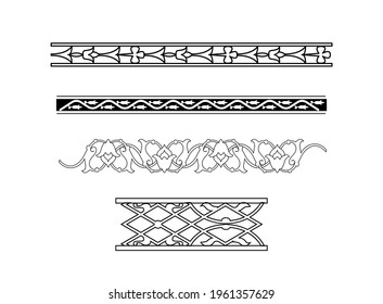 ornament azerbaijan ancient pattern design vector baku