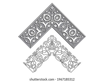 ornament azerbaijan ancient pattern design vector baku
