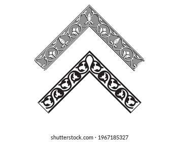 ornament azerbaijan ancient pattern design vector baku